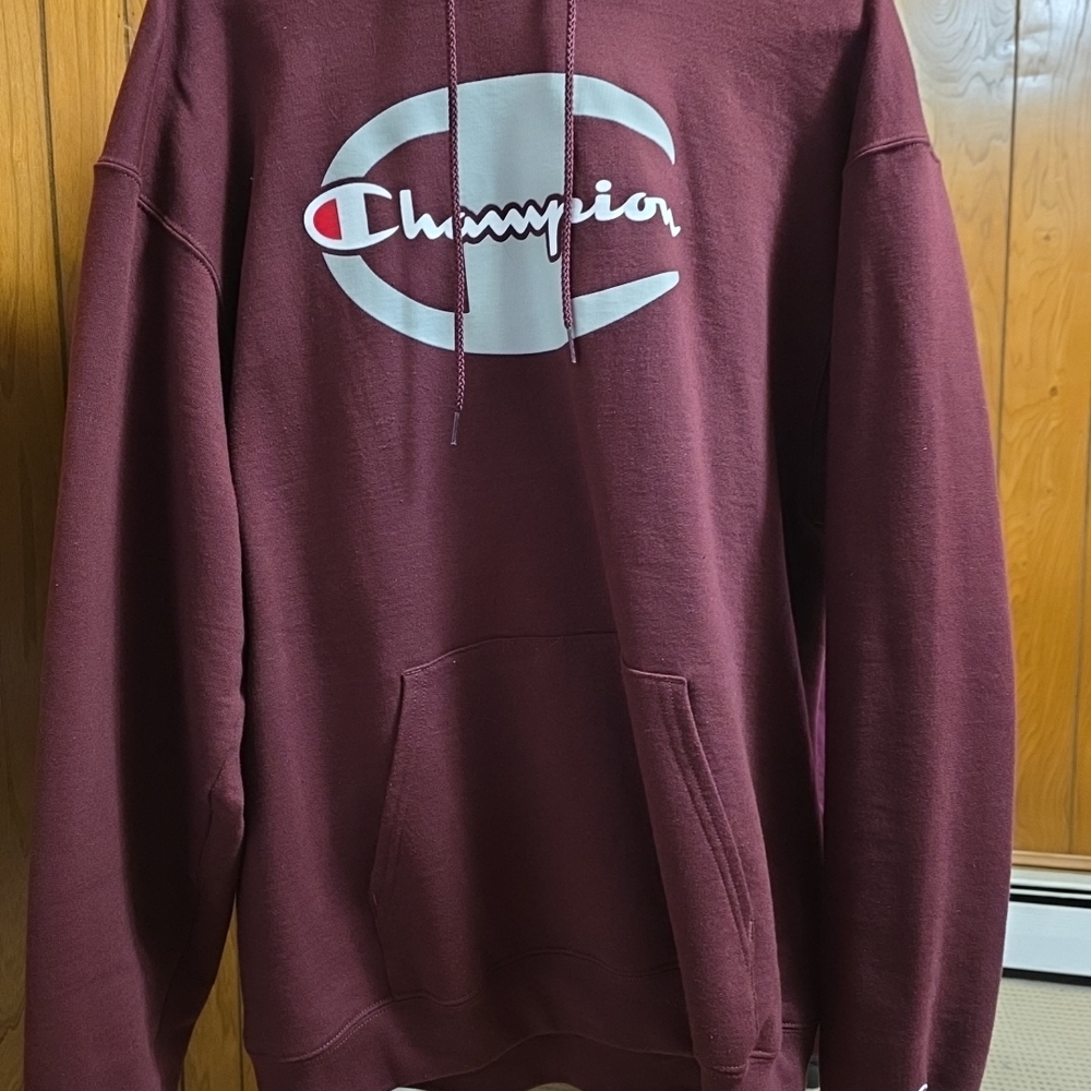 SOLD!!! Champion Men's Burgundy Hoodie